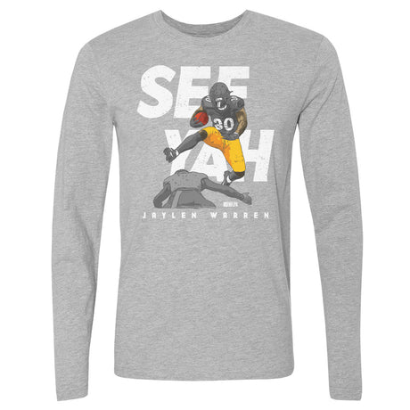 Jaylen Warren Men's Long Sleeve T-Shirt | 500 LEVEL
