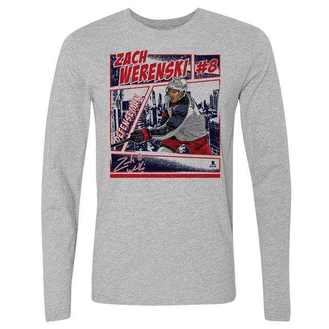 Zach Werenski Men's Long Sleeve T-Shirt | 500 LEVEL