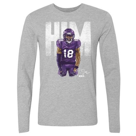 Justin Jefferson Men's Long Sleeve T-Shirt | 500 LEVEL