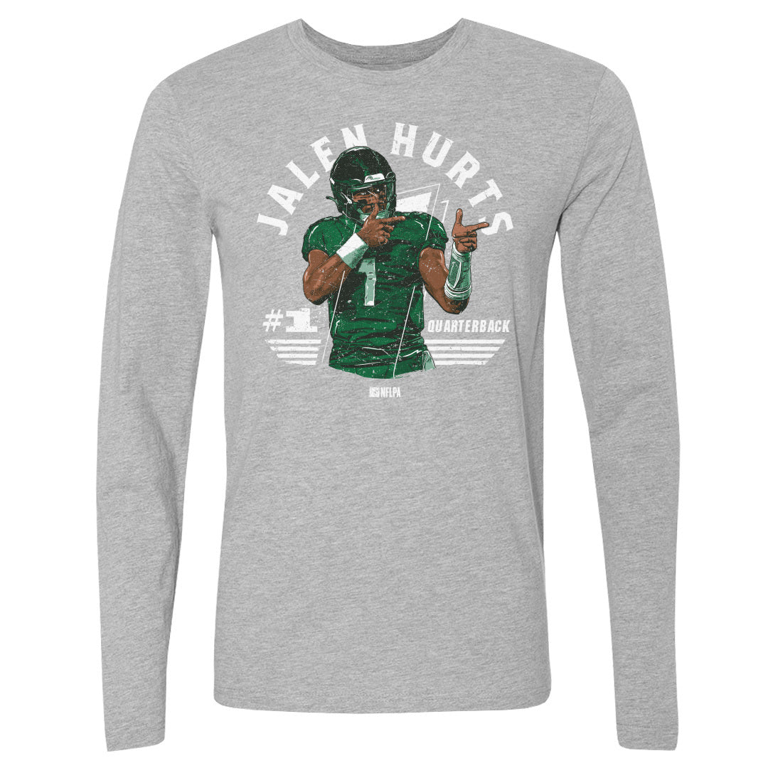 Jalen Hurts Men's Long Sleeve T-Shirt | 500 LEVEL