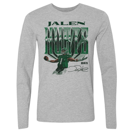 Jalen Hurts Men's Long Sleeve T-Shirt | 500 LEVEL