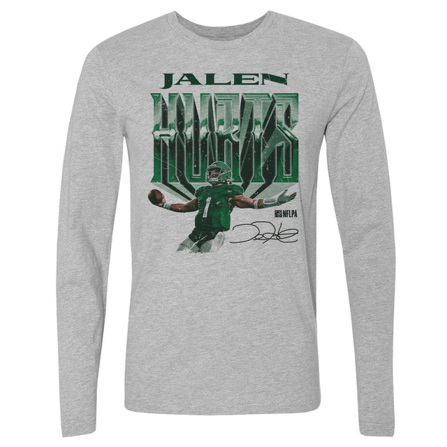 Jalen Hurts Men's Long Sleeve T-Shirt | 500 LEVEL