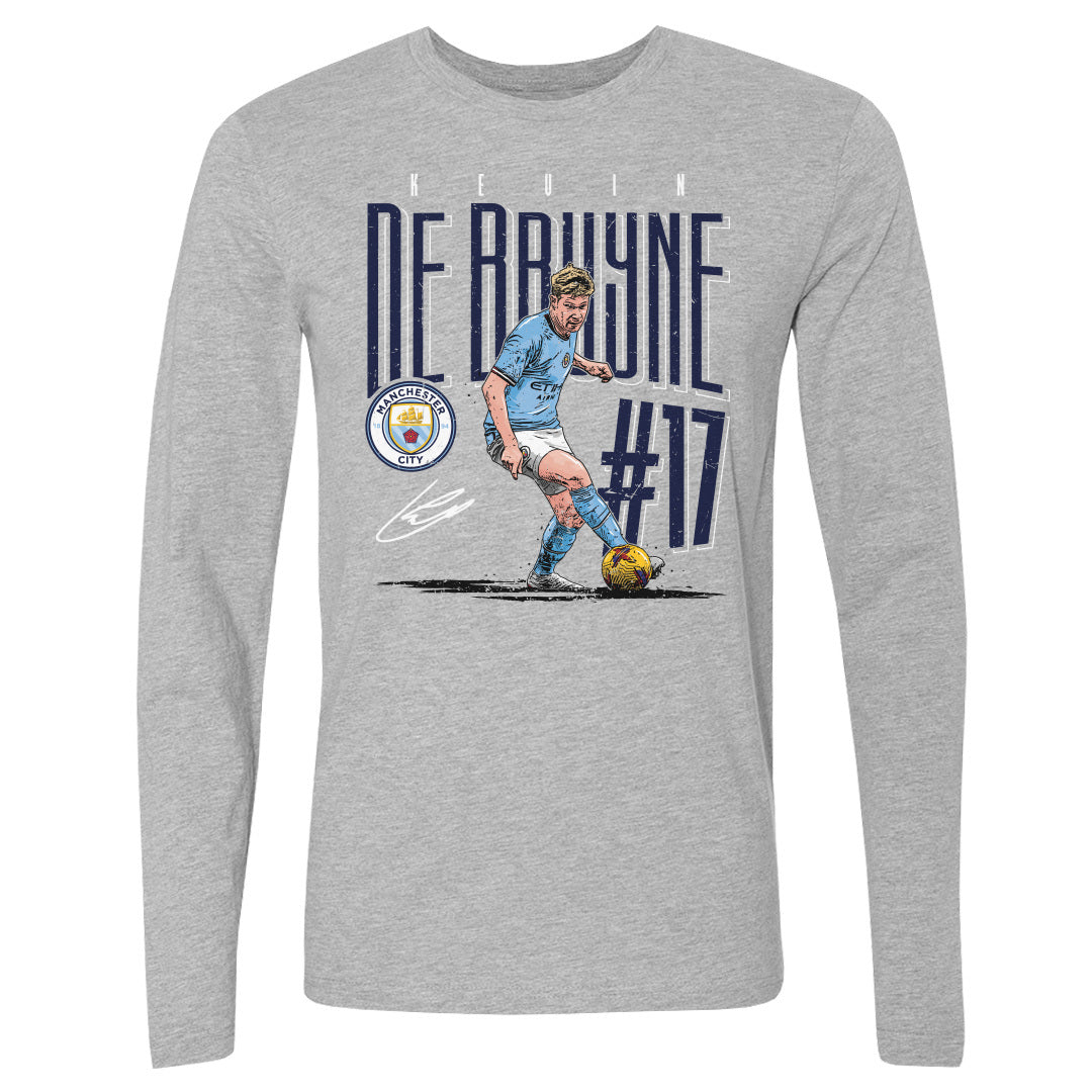 Kevin De Bruyne Men's Long Sleeve T-Shirt | 500 LEVEL