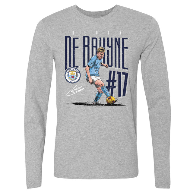 Kevin De Bruyne Men's Long Sleeve T-Shirt | 500 LEVEL