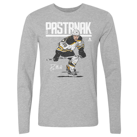David Pastrnak Men's Long Sleeve T-Shirt | 500 LEVEL