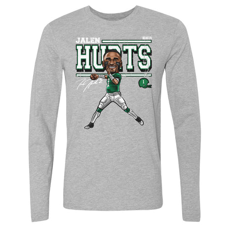 Jalen Hurts Men's Long Sleeve T-Shirt | 500 LEVEL
