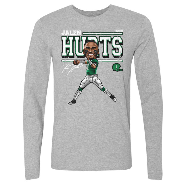 Jalen Hurts Men's Long Sleeve T-Shirt | 500 LEVEL