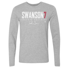 Dansby Swanson Men's Long Sleeve T-Shirt | 500 LEVEL