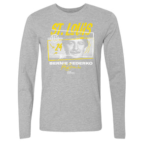 Bernie Federko Men's Long Sleeve T-Shirt | 500 LEVEL