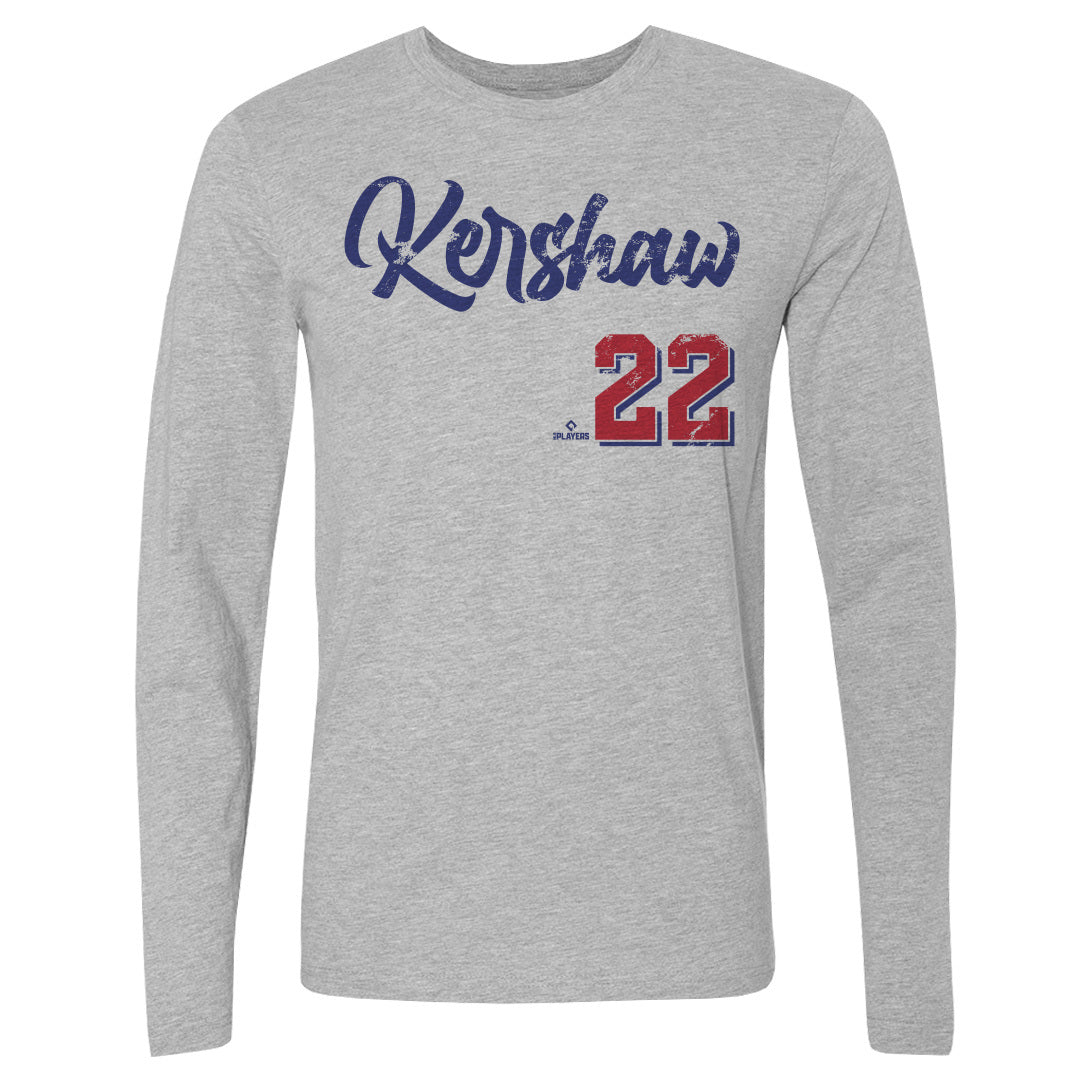 Clayton Kershaw Men's Long Sleeve T-Shirt | 500 LEVEL