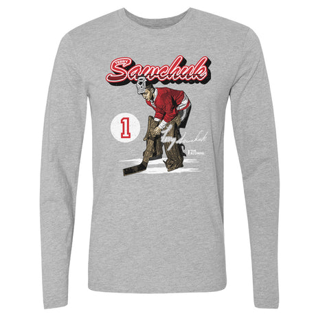 Terry Sawchuk Men's Long Sleeve T-Shirt | 500 LEVEL
