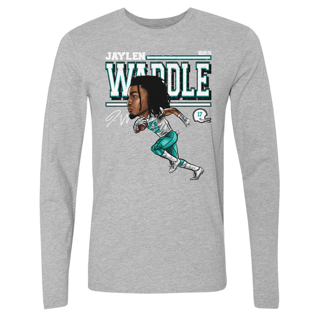 Jaylen Waddle Men's Long Sleeve T-Shirt | 500 LEVEL