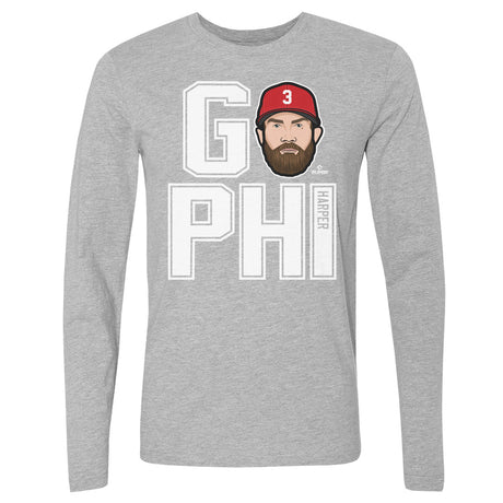Bryce Harper Men's Long Sleeve T-Shirt | 500 LEVEL