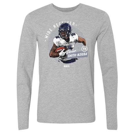 Jaxon Smith-Njigba Men's Long Sleeve T-Shirt | 500 LEVEL