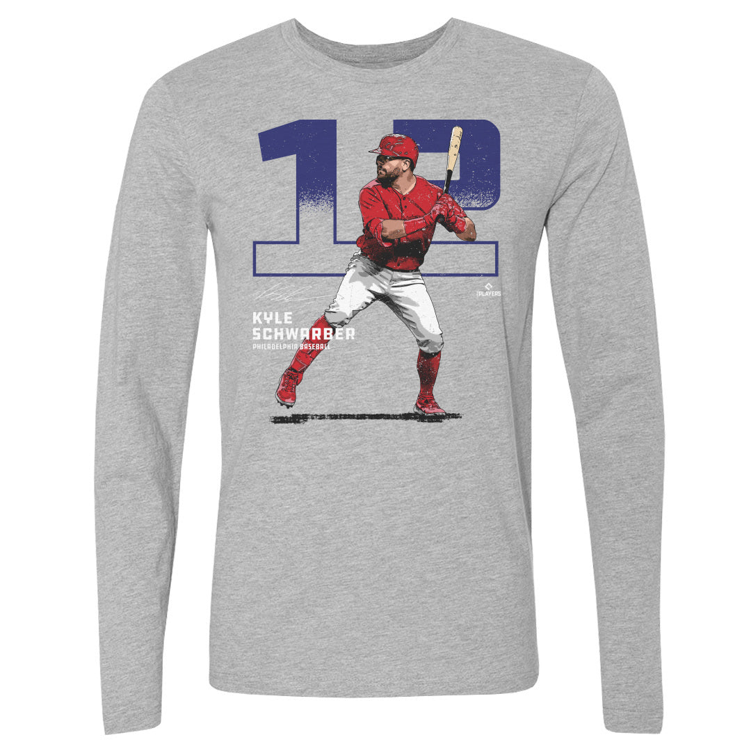 Kyle Schwarber Men's Long Sleeve T-Shirt | 500 LEVEL