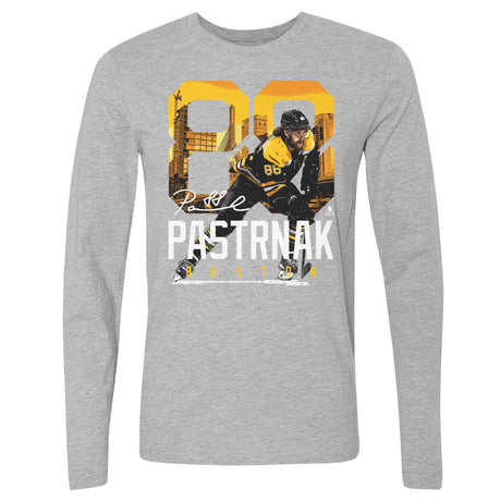 David Pastrnak Men's Long Sleeve T-Shirt | 500 LEVEL