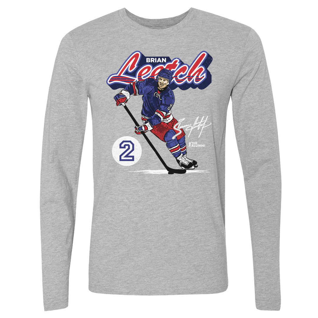 Brian Leetch Men's Long Sleeve T-Shirt | 500 LEVEL