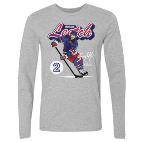 Brian Leetch Men's Long Sleeve T-Shirt | 500 LEVEL