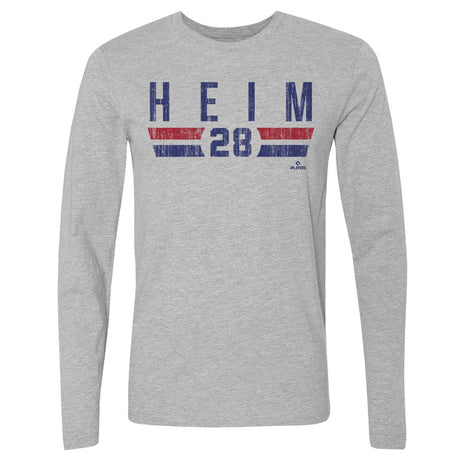 Jonah Heim Men's Long Sleeve T-Shirt | 500 LEVEL
