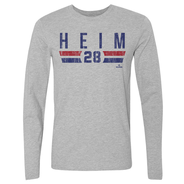 Jonah Heim Men's Long Sleeve T-Shirt | 500 LEVEL