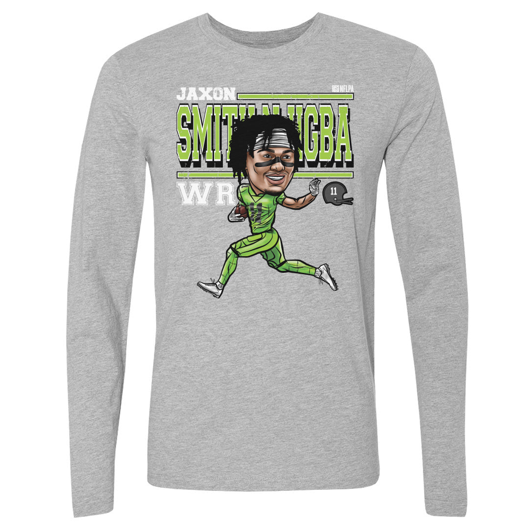 Jaxon Smith-Njigba Men's Long Sleeve T-Shirt | 500 LEVEL