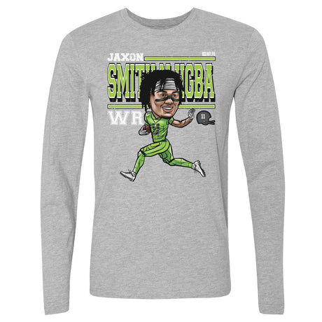 Jaxon Smith-Njigba Men's Long Sleeve T-Shirt | 500 LEVEL