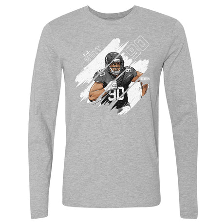 T.J. Watt Men's Long Sleeve T-Shirt | 500 LEVEL