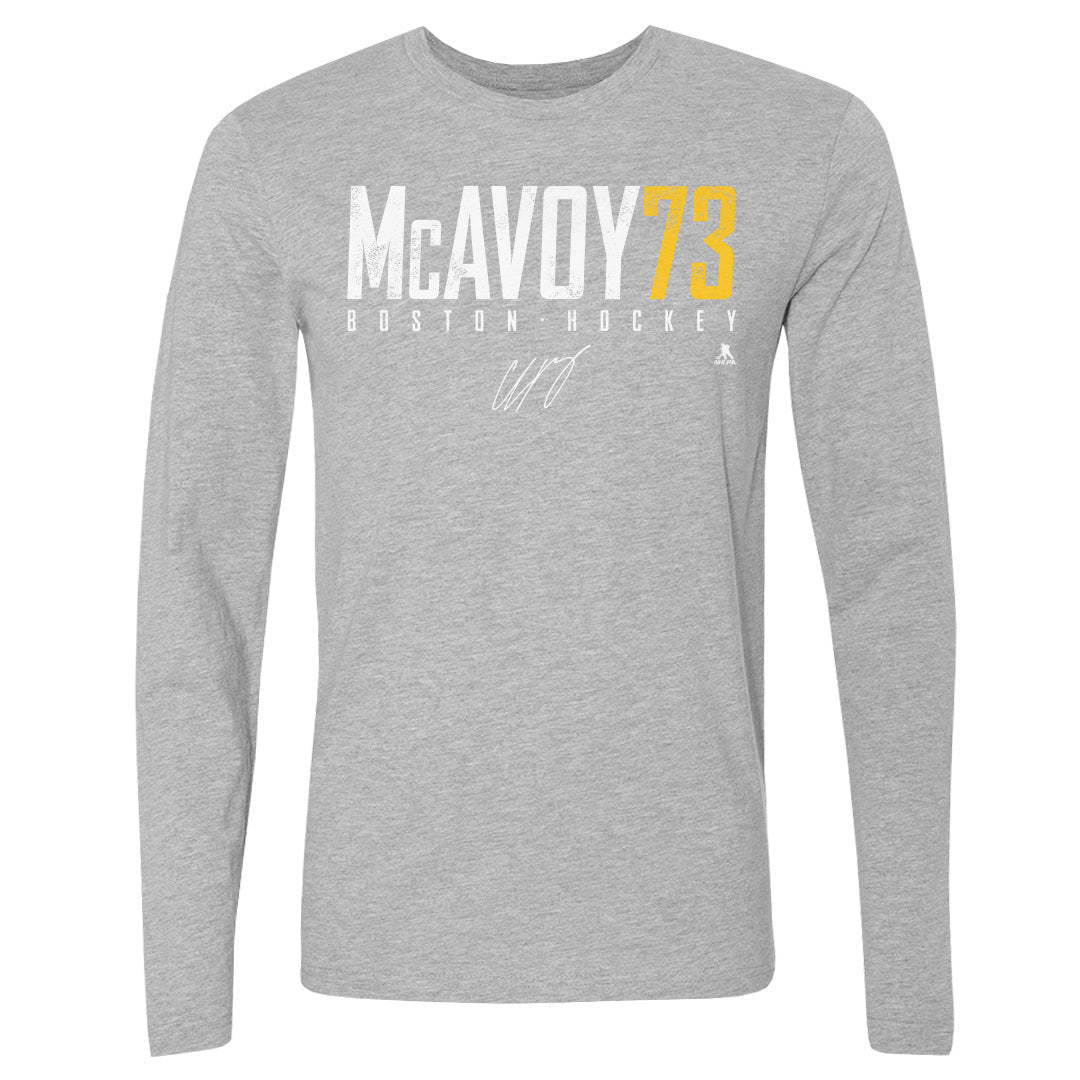 Charlie McAvoy Men&#39;s Long Sleeve T-Shirt | 500 LEVEL