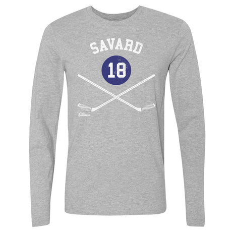 Denis Savard Men's Long Sleeve T-Shirt | 500 LEVEL