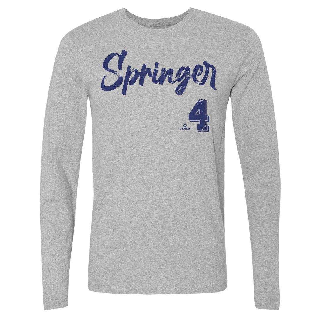 George Springer Men&#39;s Long Sleeve T-Shirt | 500 LEVEL