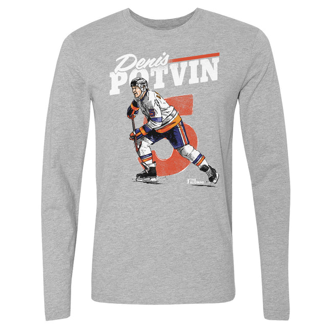 Denis Potvin Men's Long Sleeve T-Shirt | 500 LEVEL