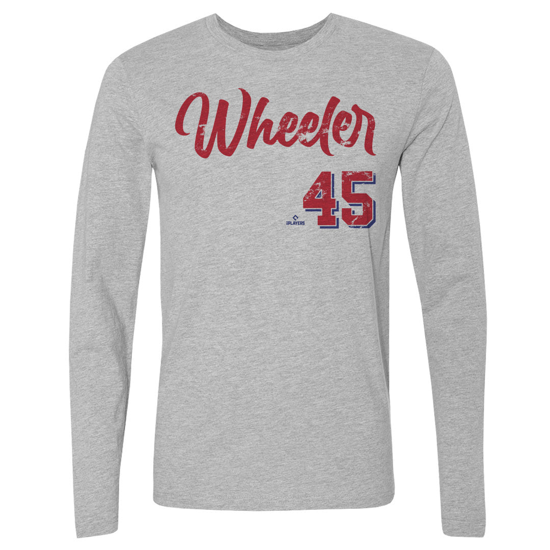 Zack Wheeler Men&#39;s Long Sleeve T-Shirt | 500 LEVEL