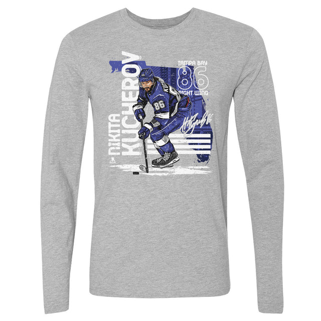 Nikita Kucherov Men's Long Sleeve T-Shirt | 500 LEVEL