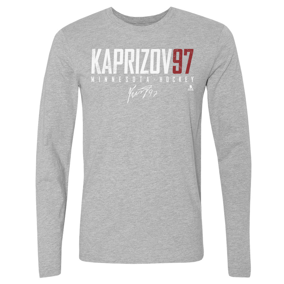 Kirill Kaprizov Men&#39;s Long Sleeve T-Shirt | 500 LEVEL