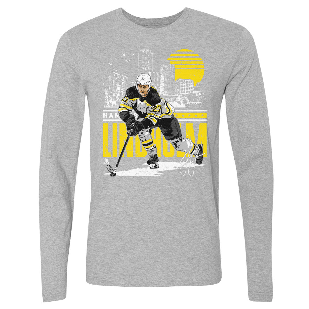 Hampus Lindholm Men's Long Sleeve T-Shirt | 500 LEVEL