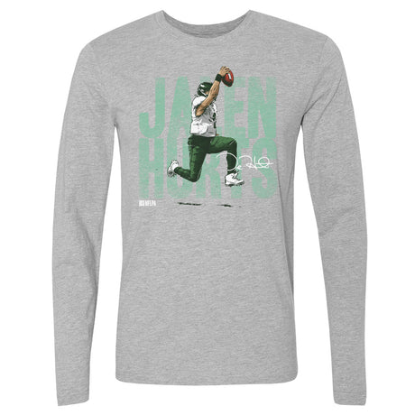 Jalen Hurts Men's Long Sleeve T-Shirt | 500 LEVEL