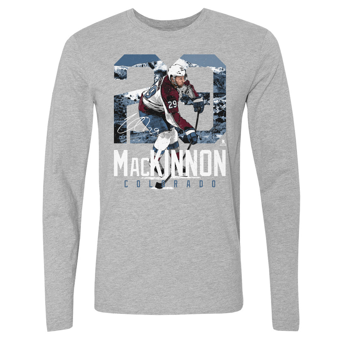 Nathan MacKinnon Men's Long Sleeve T-Shirt | 500 LEVEL