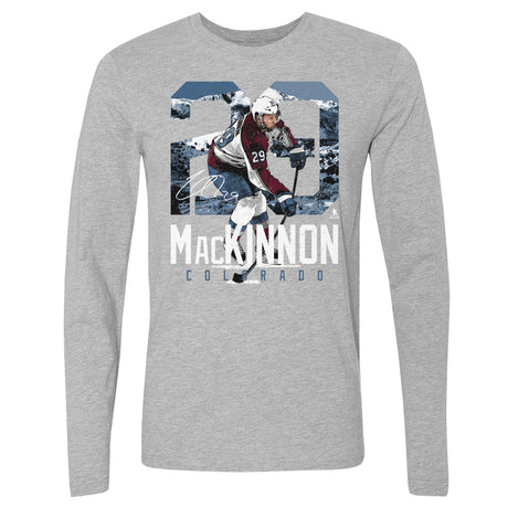 Nathan MacKinnon Men's Long Sleeve T-Shirt | 500 LEVEL