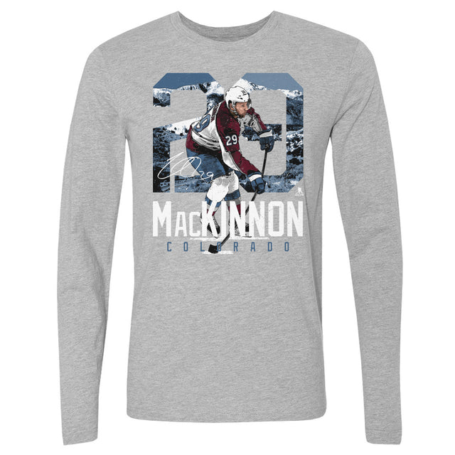 Nathan MacKinnon Men's Long Sleeve T-Shirt | 500 LEVEL