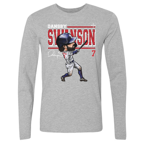 Dansby Swanson Men's Long Sleeve T-Shirt | 500 LEVEL