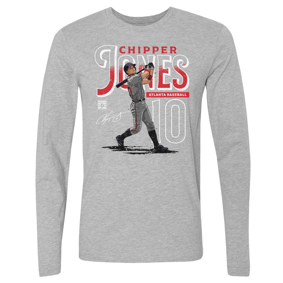 Chipper Jones Men's Long Sleeve T-Shirt | 500 LEVEL