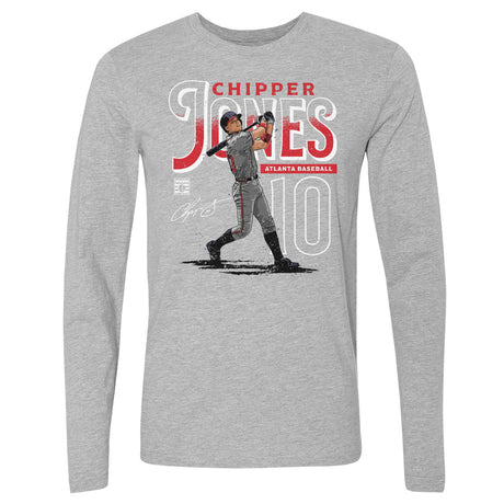 Chipper Jones Men's Long Sleeve T-Shirt | 500 LEVEL