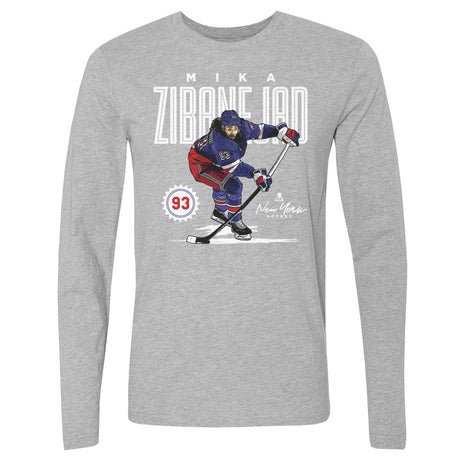 Mika Zibanejad Men's Long Sleeve T-Shirt | 500 LEVEL
