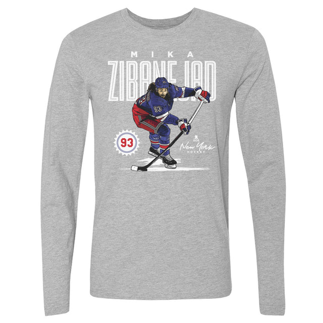 Mika Zibanejad Men's Long Sleeve T-Shirt | 500 LEVEL