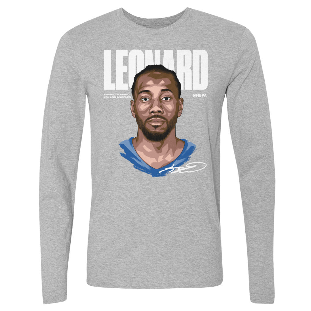 Kawhi Leonard Men's Long Sleeve T-Shirt | 500 LEVEL