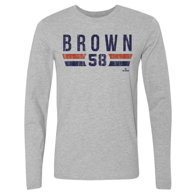 Hunter Brown Men's Long Sleeve T-Shirt | 500 LEVEL