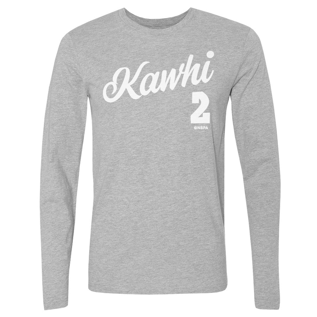 Kawhi Leonard Men's Long Sleeve T-Shirt | 500 LEVEL