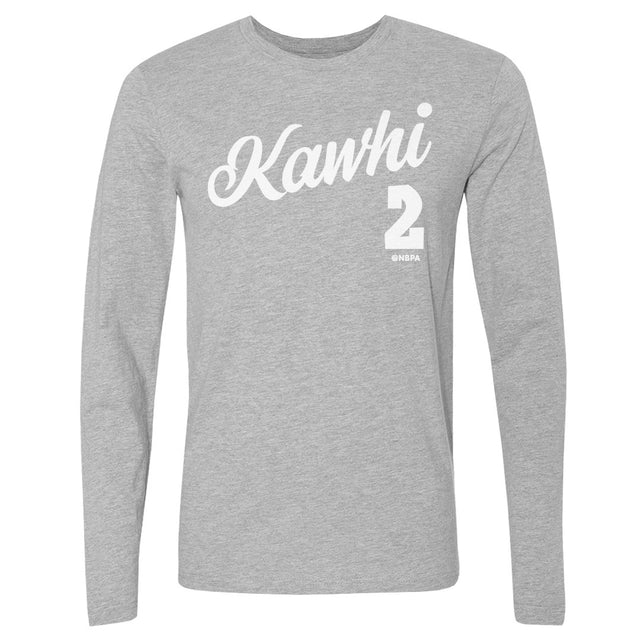 Kawhi Leonard Men's Long Sleeve T-Shirt | 500 LEVEL