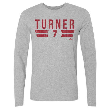 Trea Turner Men's Long Sleeve T-Shirt | 500 LEVEL