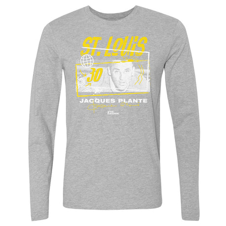 Jacques Plante Men's Long Sleeve T-Shirt | 500 LEVEL
